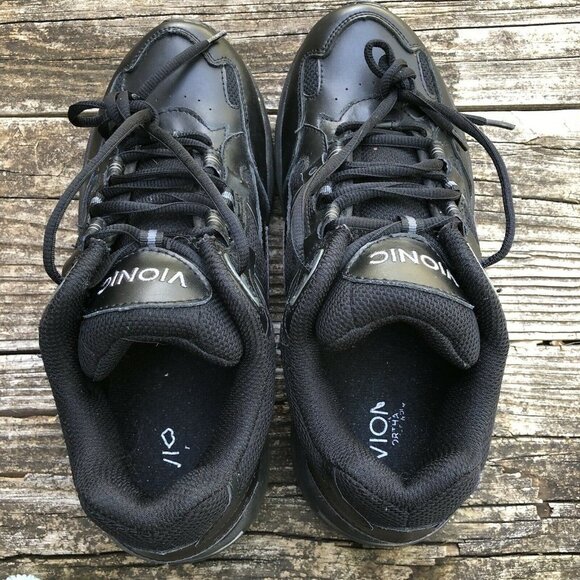 Vionic Women’s Classic Walker Black Leather Active Motion Walking Shoes Size 8. - Picture 7 of 10
